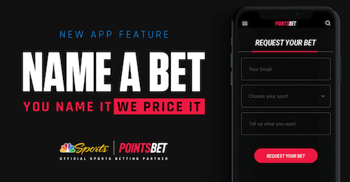 Name a Bet and we price it - new app feature