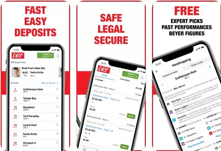 DRF Bets Horse Racing mobile app